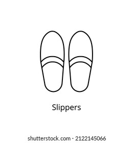 slippers icon in vector. logotype