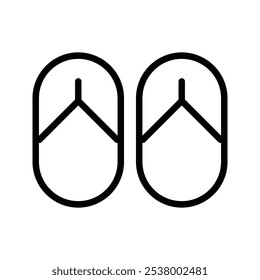 slippers icon vector  sandal icon