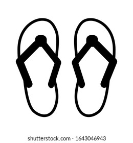 Símbolo y signo vectorial de icono de las zapatillas en el diseño moderno