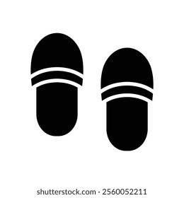 Slippers icon - vector symbol