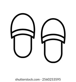 Slippers icon - vector symbol