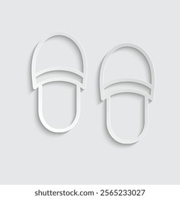 Slippers icon - vector symbol