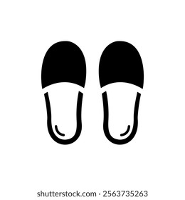 Slippers icon vector trendy design template logo signage illustration clip art