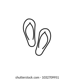 slippers icon.Element of popular tourism icon. Premium quality graphic design. Signs, symbols collection icon for websites, web design,