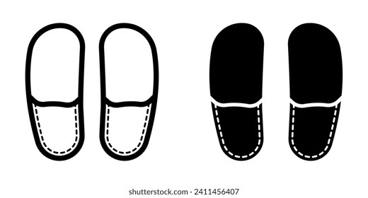 Slippers icon.symbol for mobile concept and web design. vector illustration