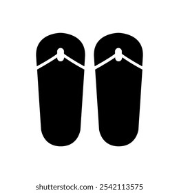Chinelos ilustrados sobre um fundo