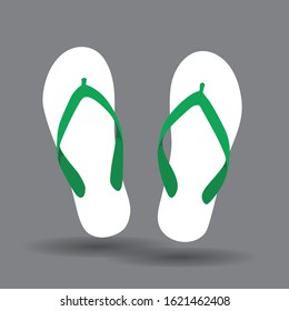 slippers illustration in simple design