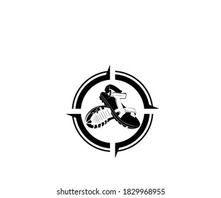 Logo-Design für Hausschuhe-Bergsymbol