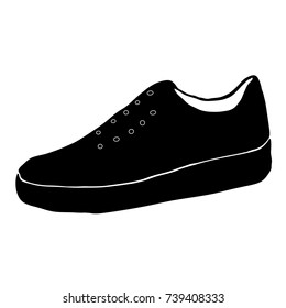 Slippers on a white background. Vector icon. illustration .