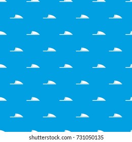 Slippers pattern repeat seamless in blue color for any design. Vector geometric illustration