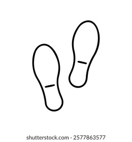 Slippers print outline icon vector illustration design.