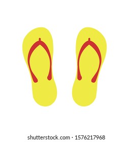 slippers simple clip art vector illustration