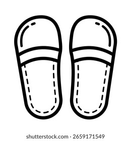 Zapatillas - icono de Vector simple
