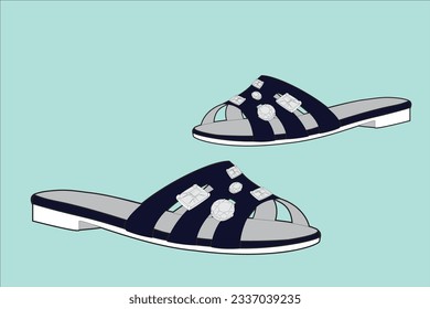Slippers are a type of shoes falling under the broader category of light footwear, that are easy to put on and off and are intended to be worn indoors,