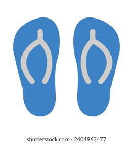 Slippers Vector Flat Icon For Personal And Commercial Use.
