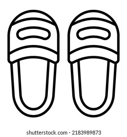 Slippers vector icon. Can be used for printing, mobile and web applications.