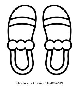 Slippers vector icon. Can be used for printing, mobile and web applications.