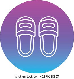 Icono vectorial de las zapatillas. Se puede usar para imprimir, móviles y aplicaciones web.