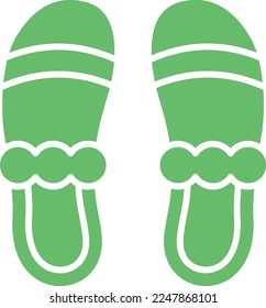 Slippers vector icon. Can be used for printing, mobile and web applications.