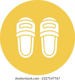 Slippers vector icon. Can be used for printing, mobile and web applications.