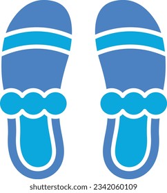 Slippers vector icon. Can be used for printing, mobile and web applications.