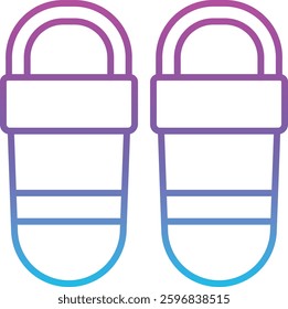 Slippers vector icon. Can be used for printing, mobile and web applications.
