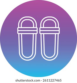 Slippers vector icon. Can be used for printing, mobile and web applications.