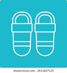 Slippers vector icon. Can be used for printing, mobile and web applications.