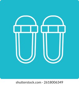 Slippers vector icon. Can be used for printing, mobile and web applications.