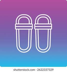 Slippers vector icon. Can be used for printing, mobile and web applications.