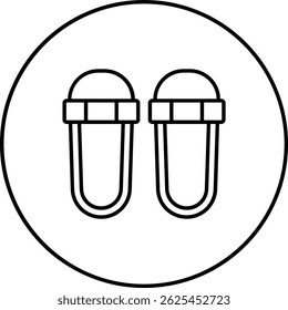Icono de Vector de zapatillas. Se puede utilizar para aplicaciones de impresión, móviles y de Web.