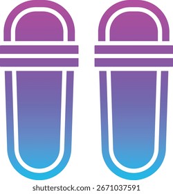 Slippers vector icon. Can be used for printing, mobile and web applications.