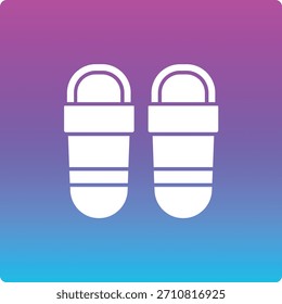 Icono de Vector de zapatillas. Se puede utilizar para aplicaciones de impresión, móviles y de Web.