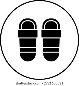 Icono de Vector de zapatillas. Se puede utilizar para aplicaciones de impresión, móviles y de Web.