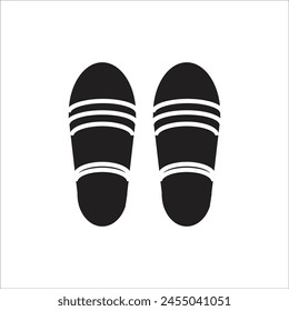 slippers vector icon line template