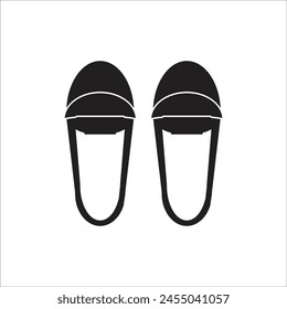 slippers vector icon line template