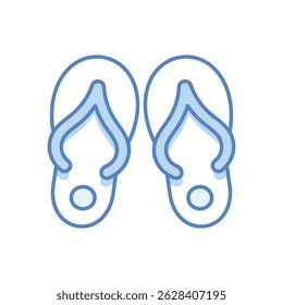 Slippers Vector icon stock illustration