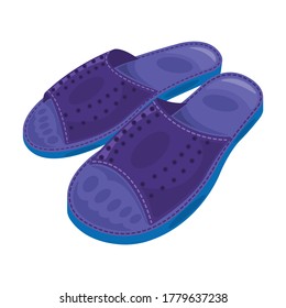 Icono vectorial de las zapatillas.Icono vectorial de dibujos animados aislado en las zapatillas de fondo blanco.