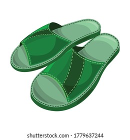Icono vectorial de las zapatillas.Icono vectorial de dibujos animados aislado en las zapatillas de fondo blanco.
