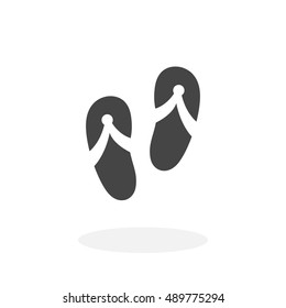 Slippers vector logo. Slippers icon - stock vector