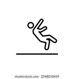 Diseño web de icono de piso resbaladizo en Vector
