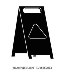 slippery floor sign icon