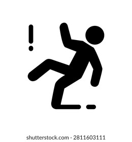 Slippery Floor, Steps Carefully Sign