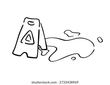 Slippery floor warning signs