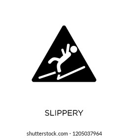 Slippery icon. Slippery symbol design from Cleaning collection. Simple element vector illustration on white background.