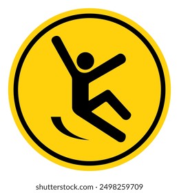 Slippery Surface Symbol Sign, Vector Illustration, Isolate On White Background Label .EPS10