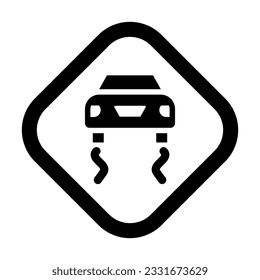Slippery Vector Glyph Icon For Personal And Commercial Use.

