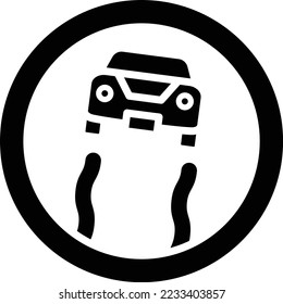Slippery Vector Icon Design Illustration