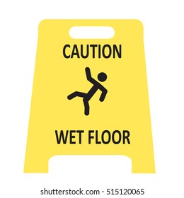 Slippery Wet Floor Icon 