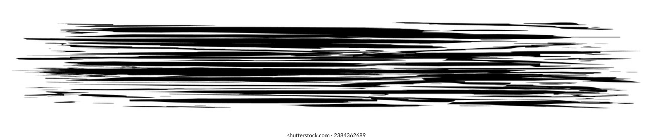 Slit mark, fracture texture effect element, lines - stock vector